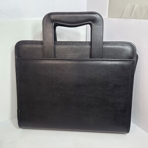 samsill 15670 professional faux leather padfolio zip close 3ring office career